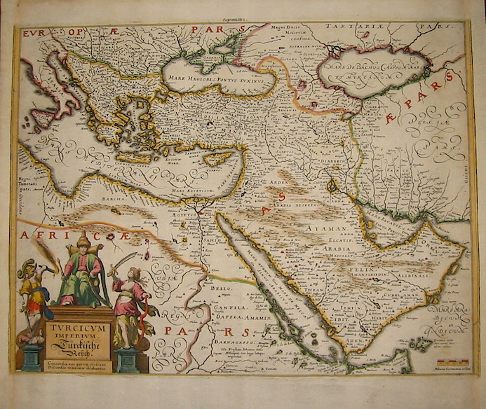 Merian Matthà¤us (1593-1650) Turcicum Imperium 1649 Francoforte
